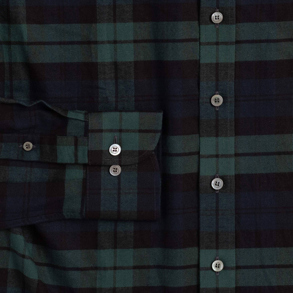 The Navy Gibbs Flannel Casual Shirt Casual Shirt- Ledbury