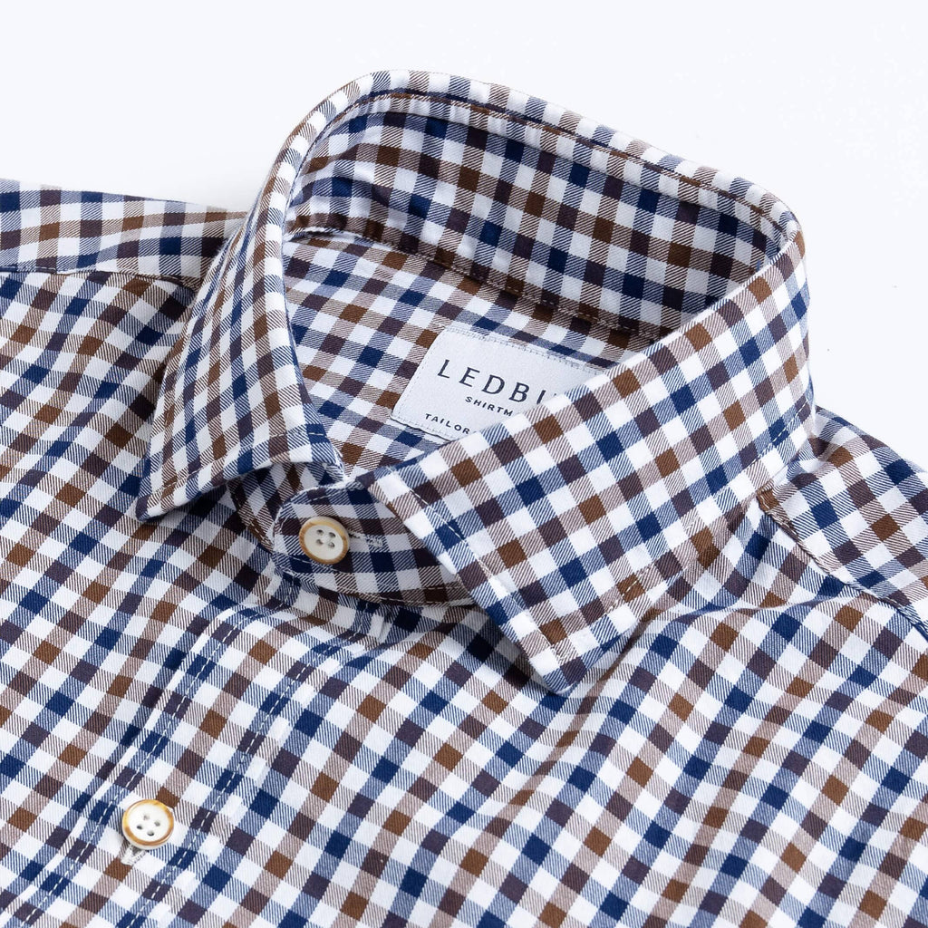 The Brown Ginby Twill Soft Shirt Dress Shirt- Ledbury