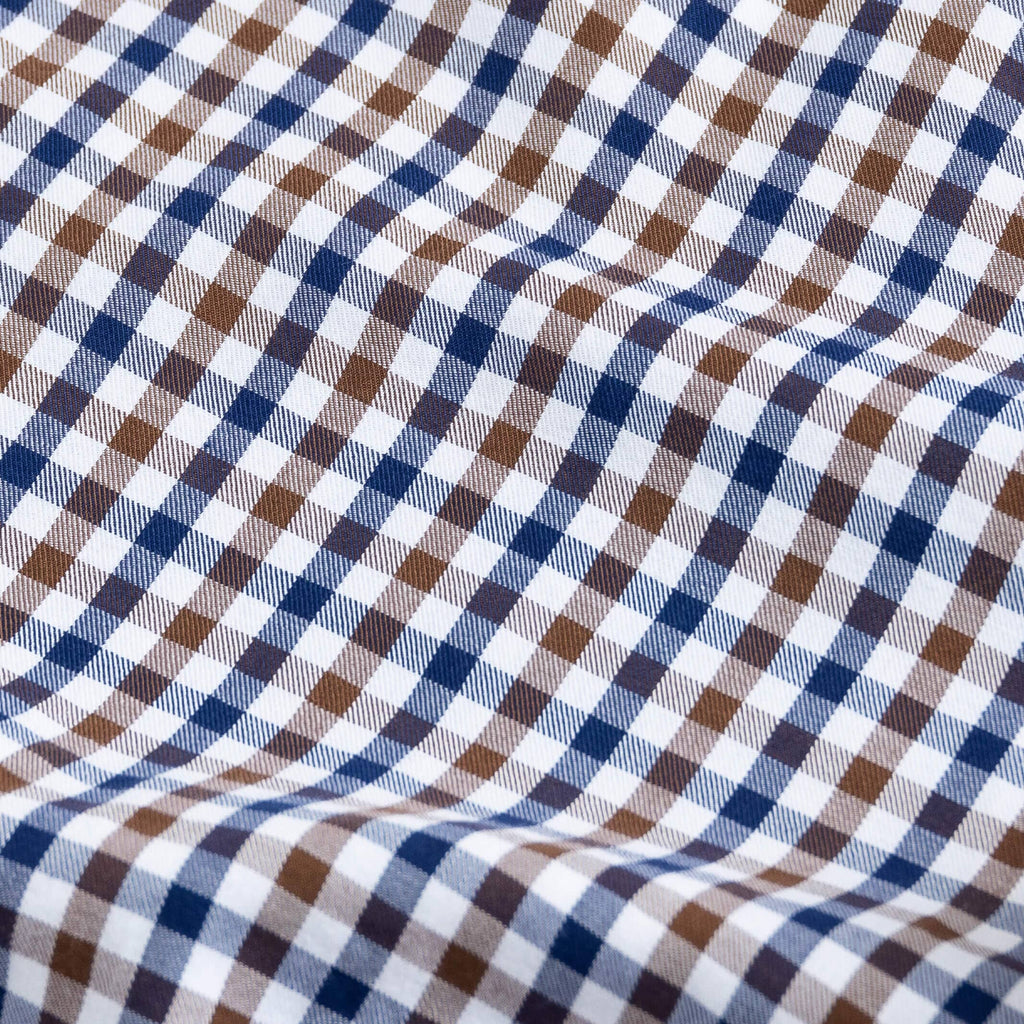 The Brown Ginby Twill Soft Shirt Dress Shirt- Ledbury