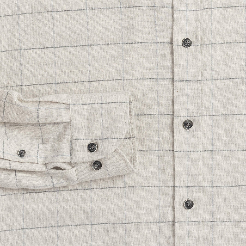 The Oatmeal Gossett Flannel Custom Shirt Custom Casual Shirt- Ledbury