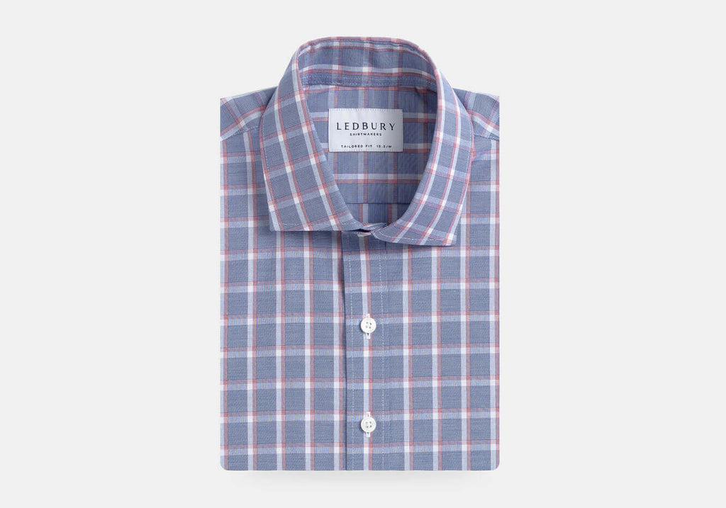 The Blue Greyrock Check Dress Shirt Dress Shirt- Ledbury
