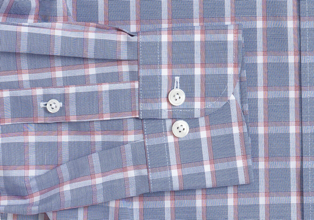 The Blue Greyrock Check Dress Shirt Dress Shirt- Ledbury