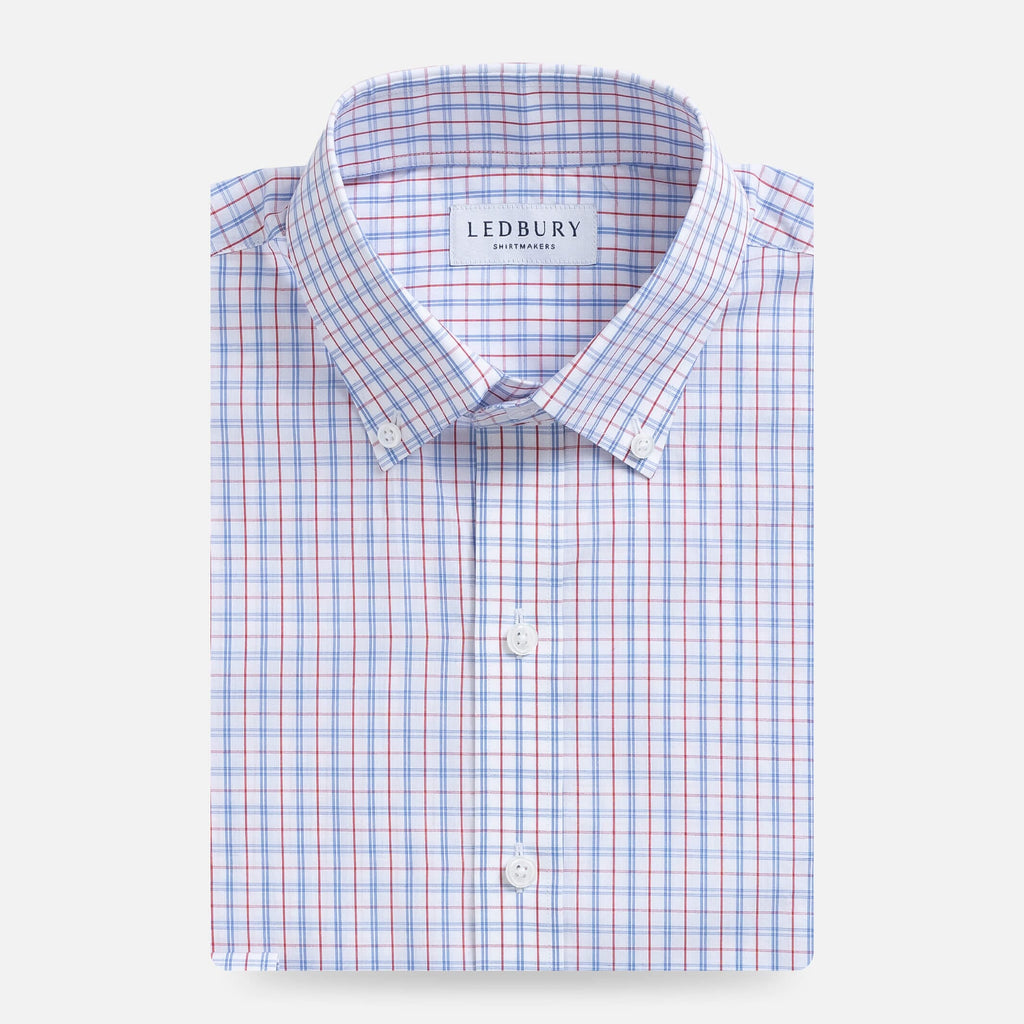 The Red Howard Plaid Custom Shirt Custom Dress Shirt- Ledbury