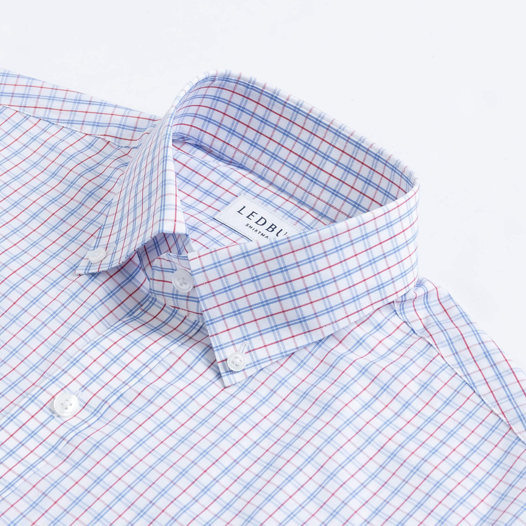 The Red Howard Plaid Custom Shirt Custom Dress Shirt- Ledbury