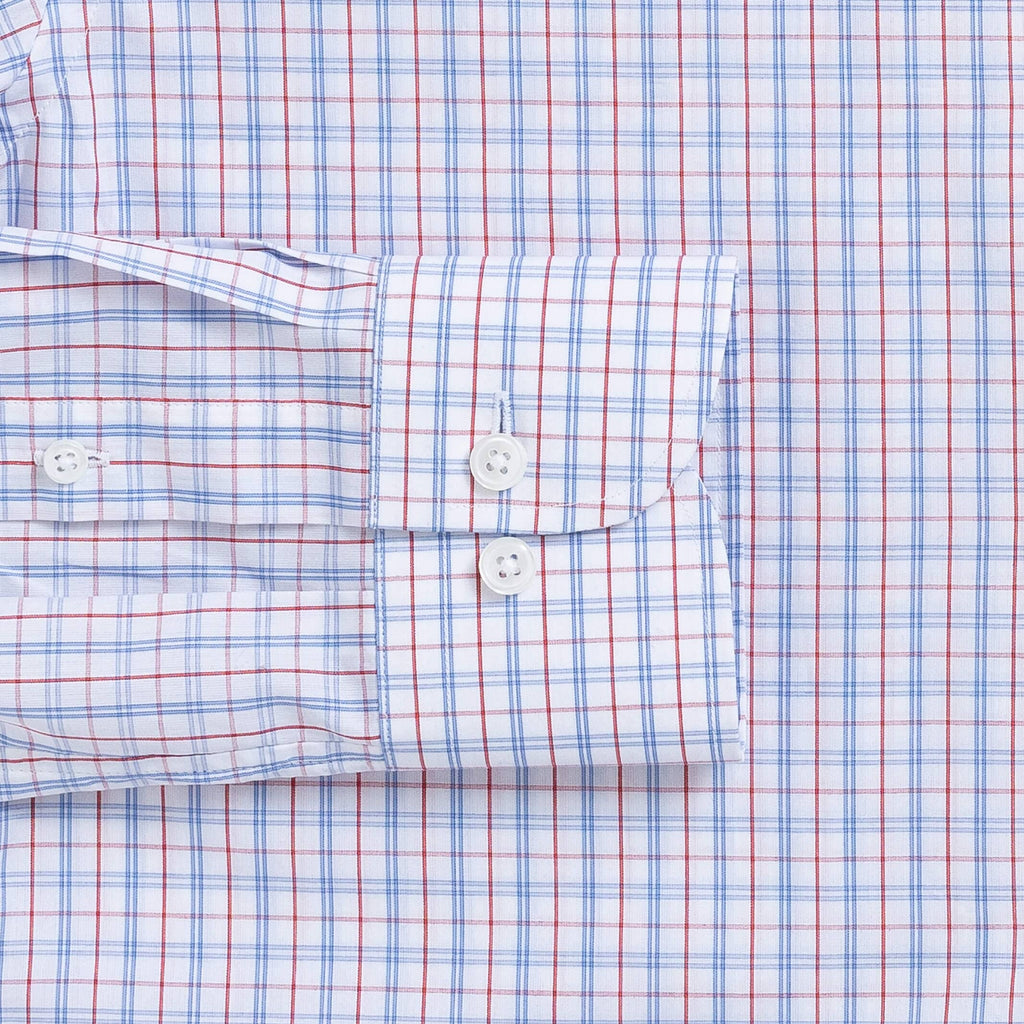 The Red Howard Plaid Custom Shirt Custom Dress Shirt- Ledbury