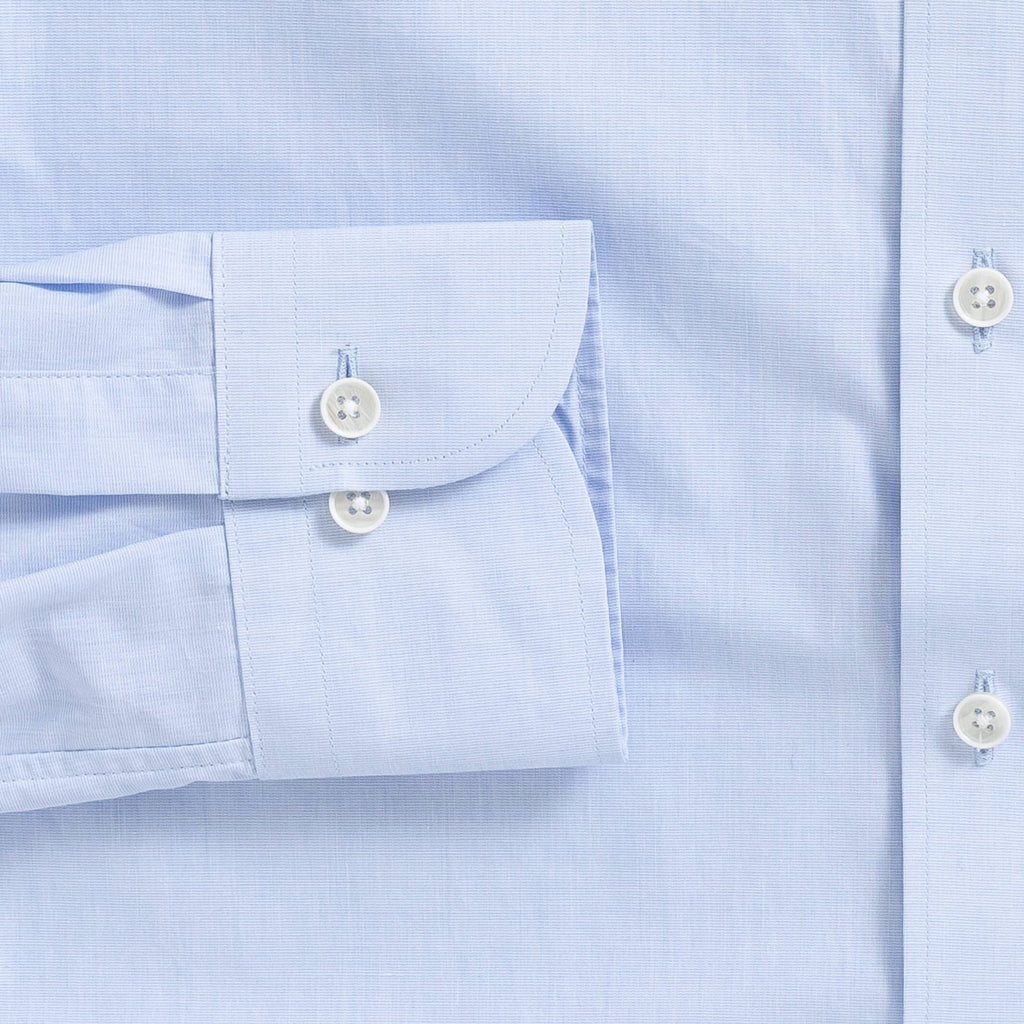 The Light Blue Hucks Chambray Custom Shirt Custom Dress Shirt- Ledbury