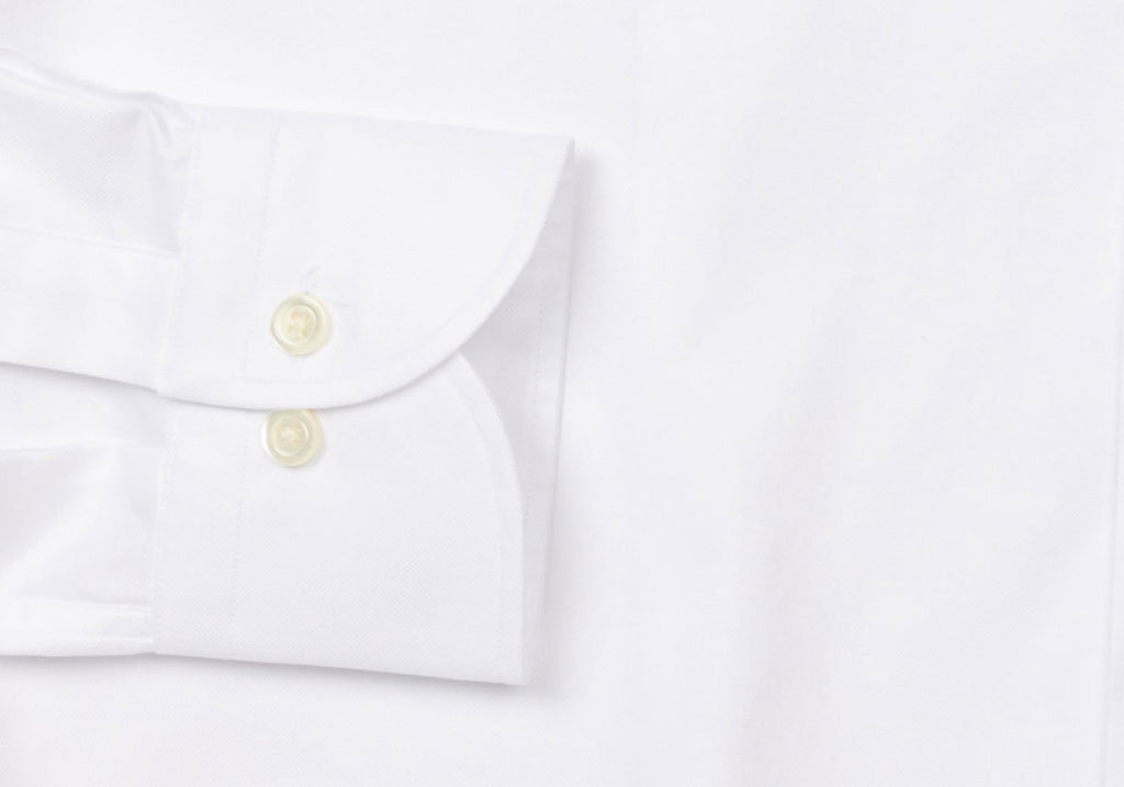 The White Hudson Pinpoint Oxford Dress Shirt Dress Shirt- Ledbury