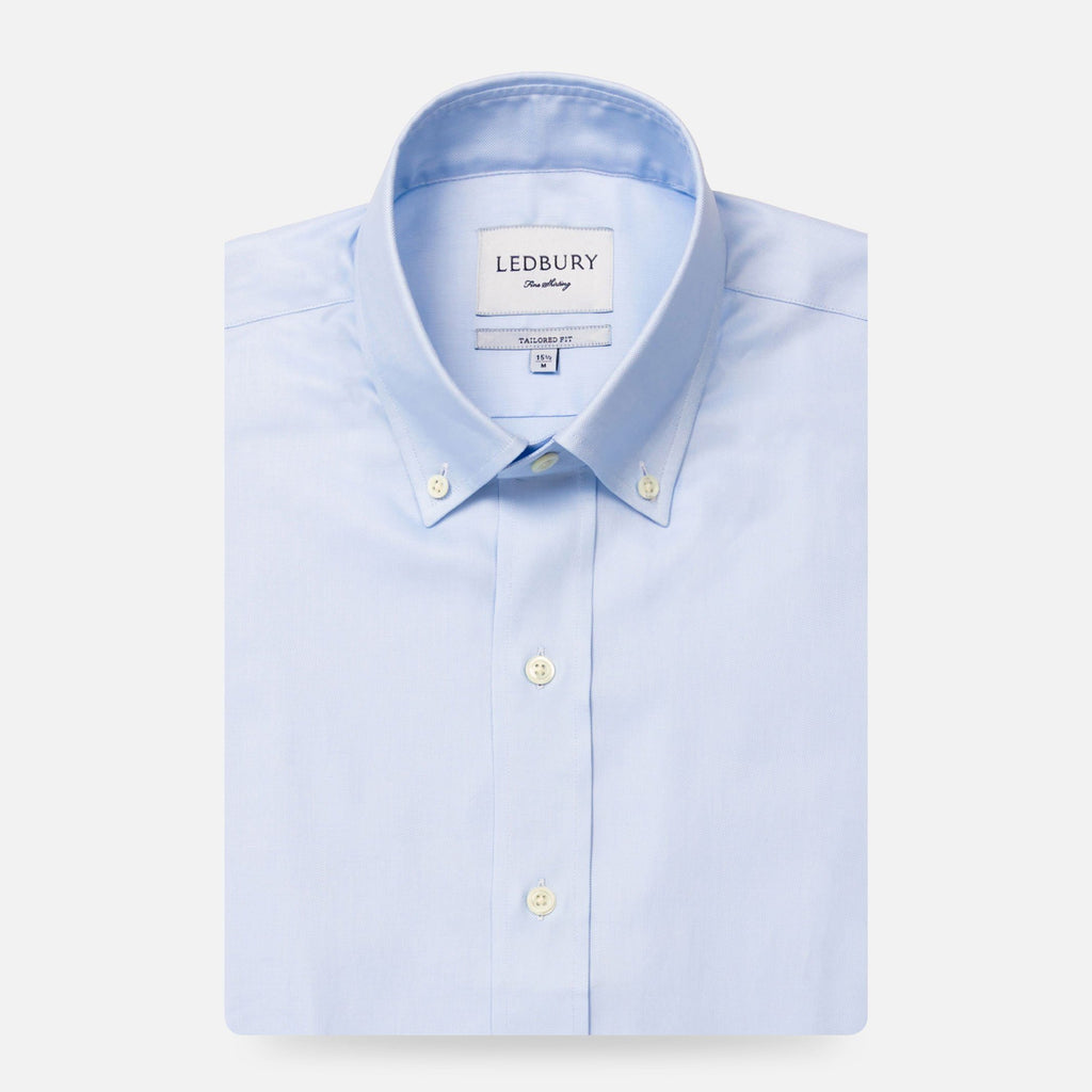 The Blue Hudson Pinpoint Oxford Dress Shirt Dress Shirt- Ledbury