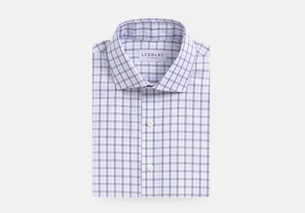 The Lilac Huxley Tattersall Custom Shirt Custom Dress Shirt- Ledbury