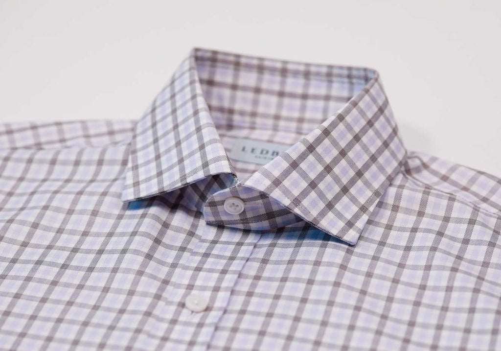 The Lilac Huxley Tattersall Custom Shirt Custom Dress Shirt- Ledbury