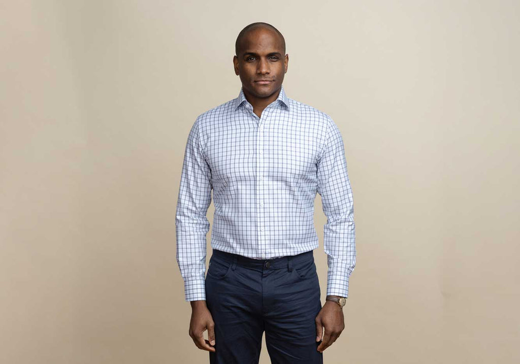 The Huxley Tattersall Dress Shirt Dress Shirt- Ledbury