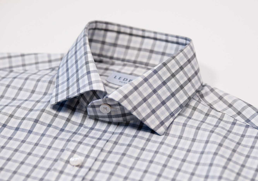 The Grey Huxley Tattersall Custom Shirt Custom Dress Shirt- Ledbury
