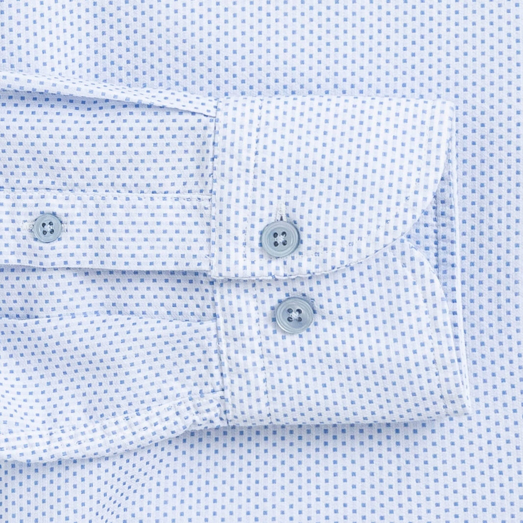 The Blue Irvington Dot Soft Shirt Dress Shirt- Ledbury