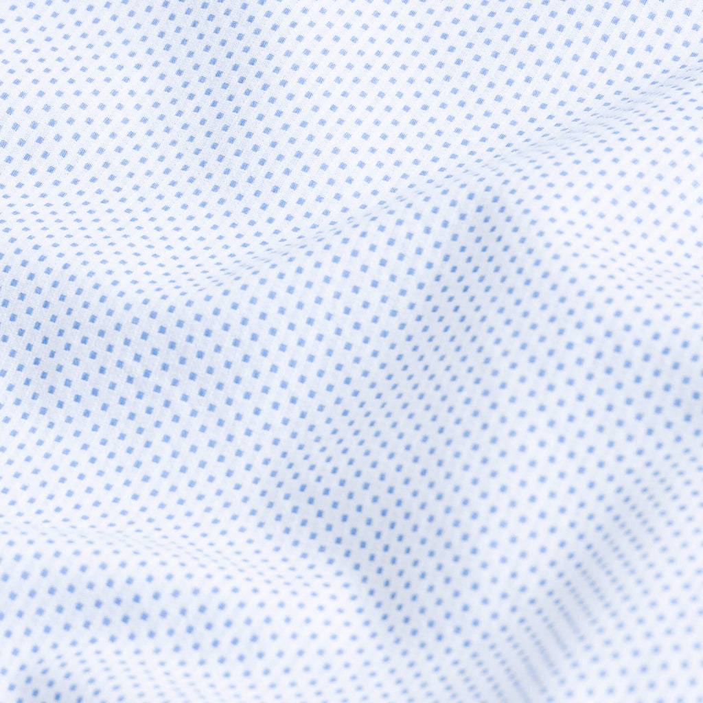 The Blue Irvington Dot Soft Shirt Dress Shirt- Ledbury