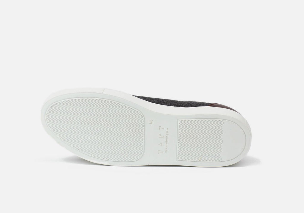TAFT Grey/Oxblood Jack Sneaker Footwear- Ledbury