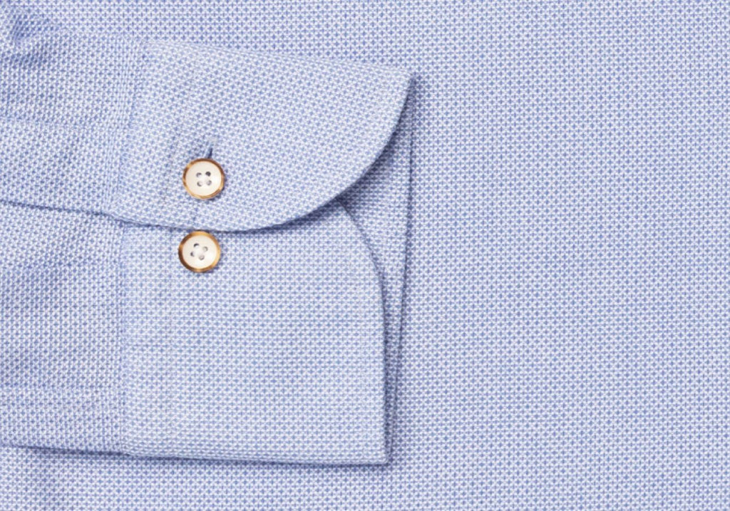 The Light Blue Kent Sport Texture Dress Shirt Dress Shirt- Ledbury