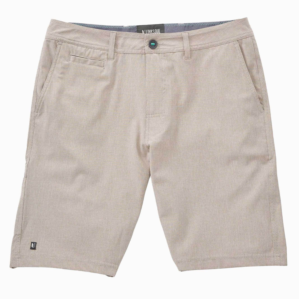 Linksoul Khaki Solid Boardwalker Short Shorts- Ledbury