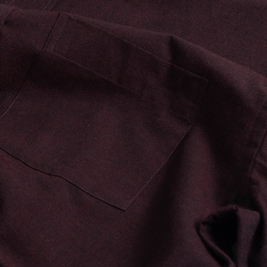 The Oxblood Kingcrest Flannel Casual Shirt Casual Shirt- Ledbury