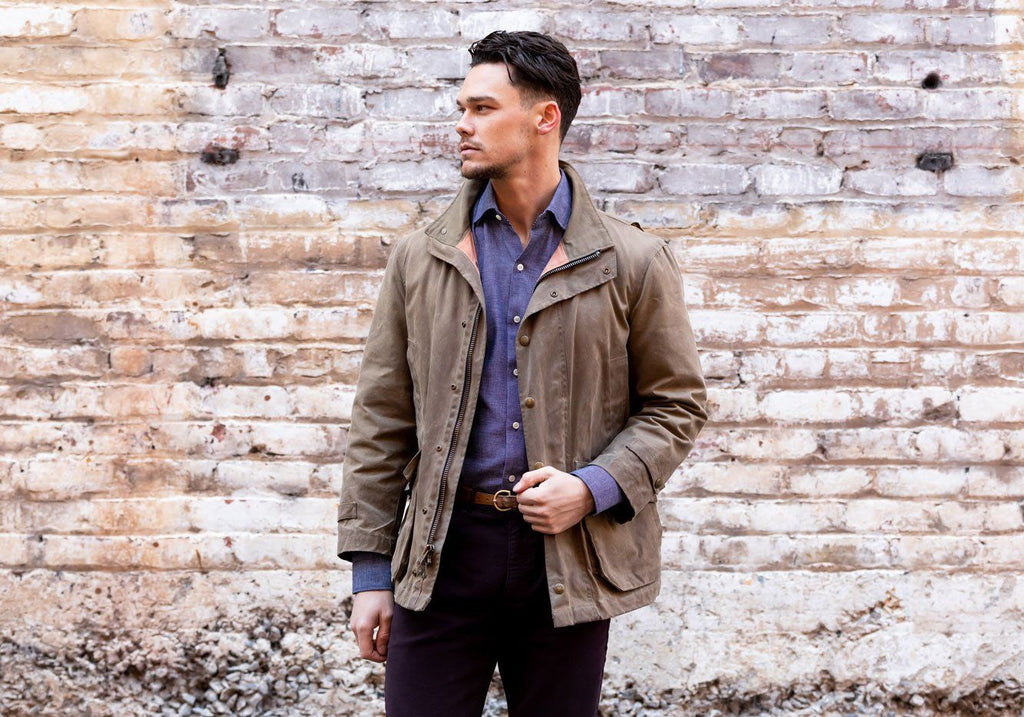 The Navy Kirby Dot Casual Shirt Casual Shirt- Ledbury