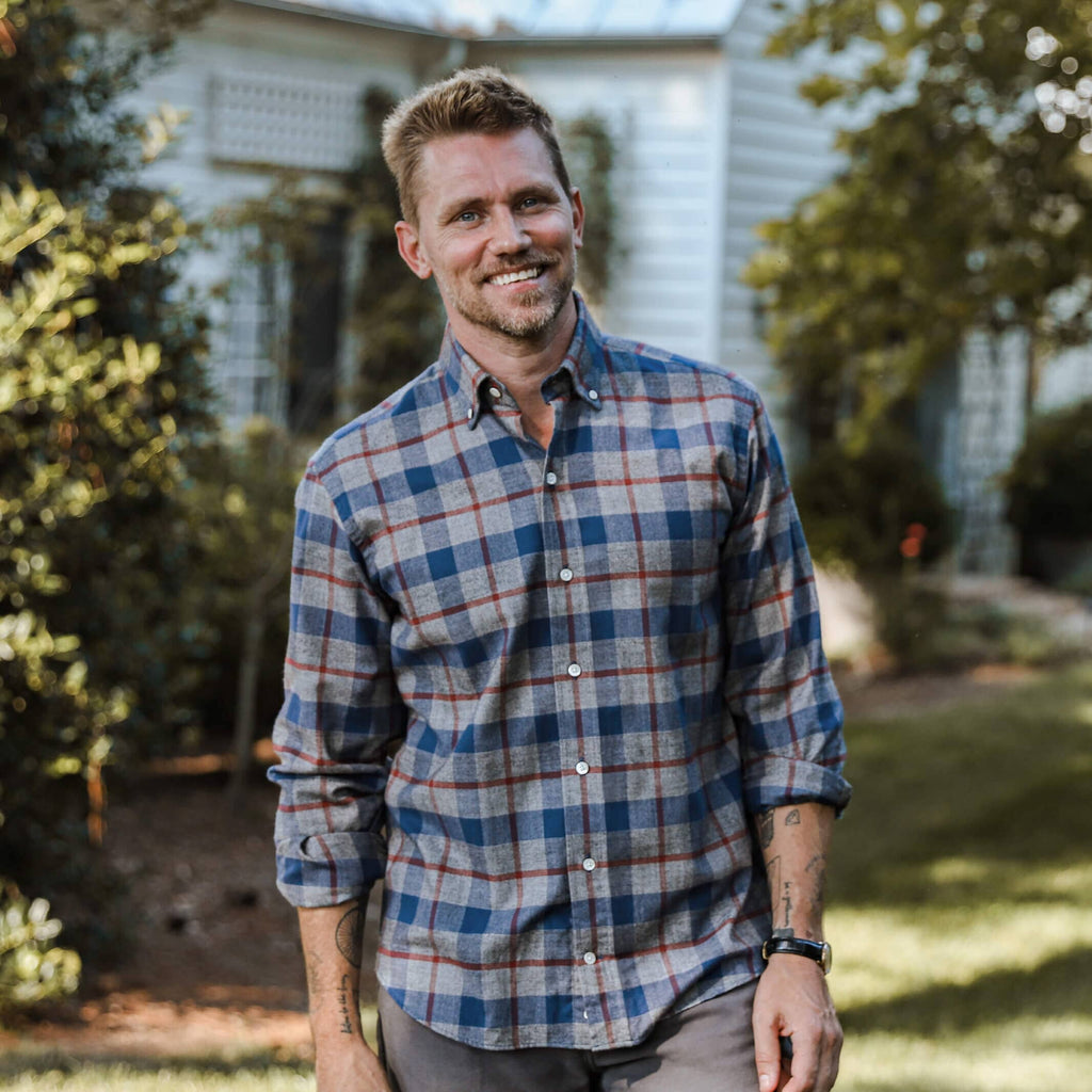 The Grey Lamont Plaid Casual Shirt Casual Shirt- Ledbury