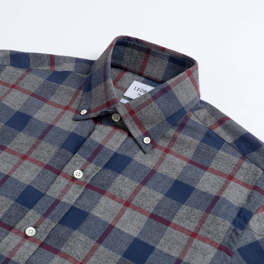 The Grey Lamont Plaid Casual Shirt Casual Shirt- Ledbury