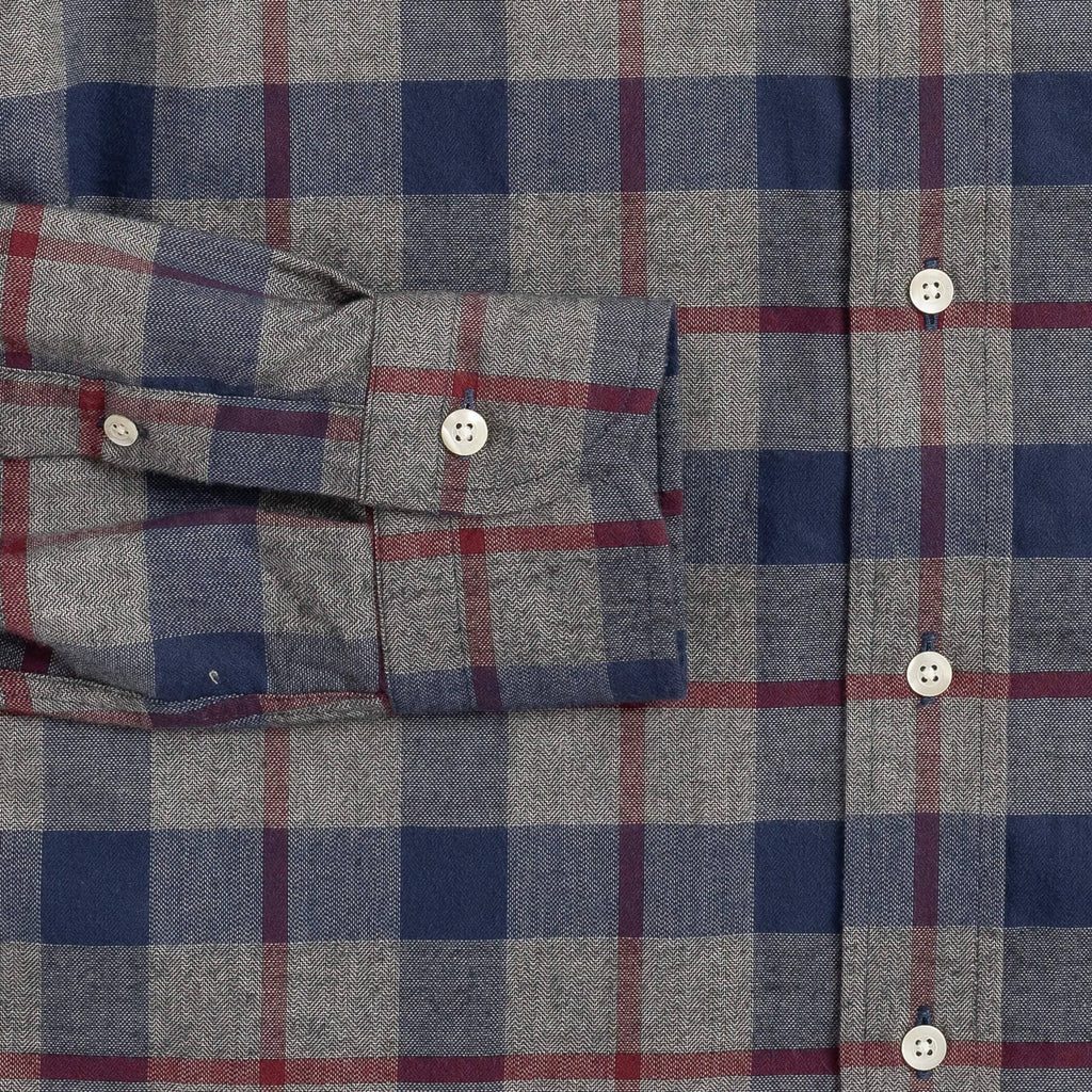 The Grey Lamont Plaid Casual Shirt Casual Shirt- Ledbury