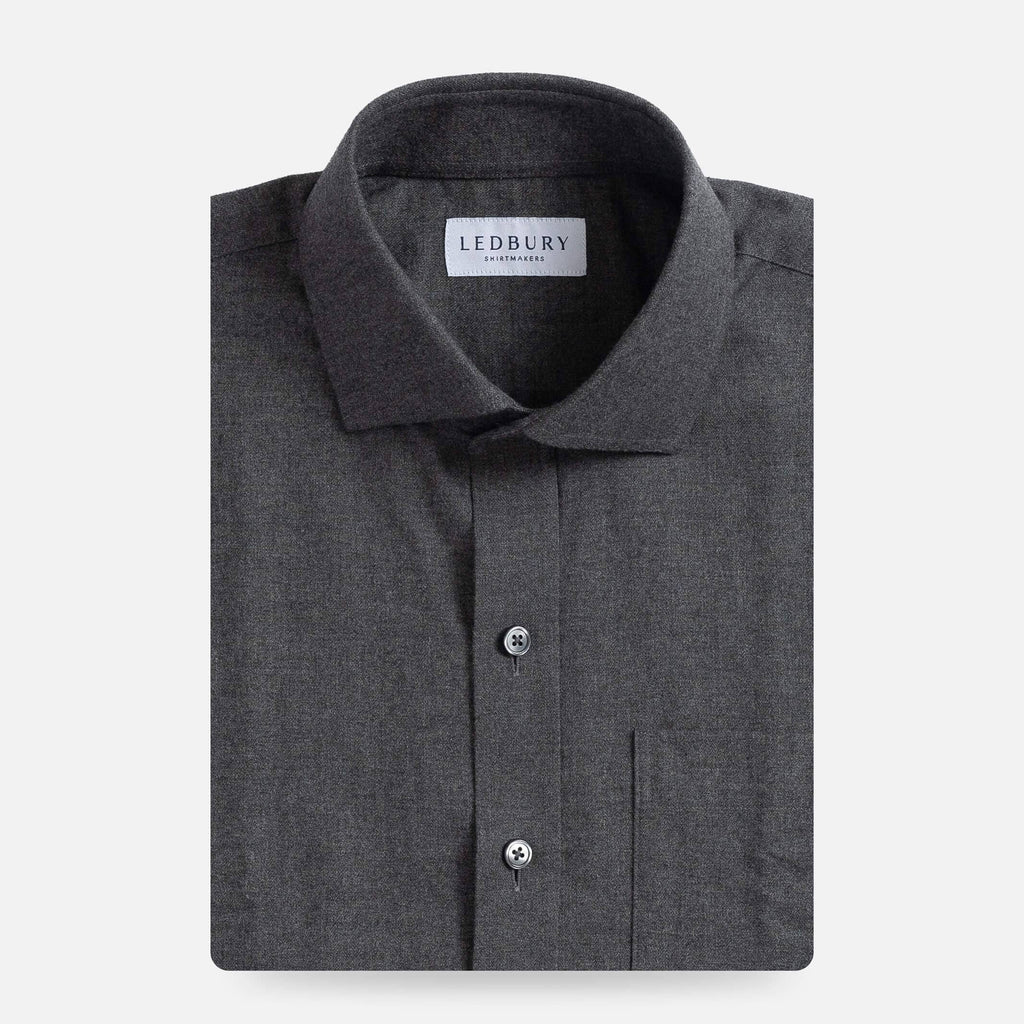 The Dark Grey Langner Custom Shirt Custom Casual Shirt- Ledbury