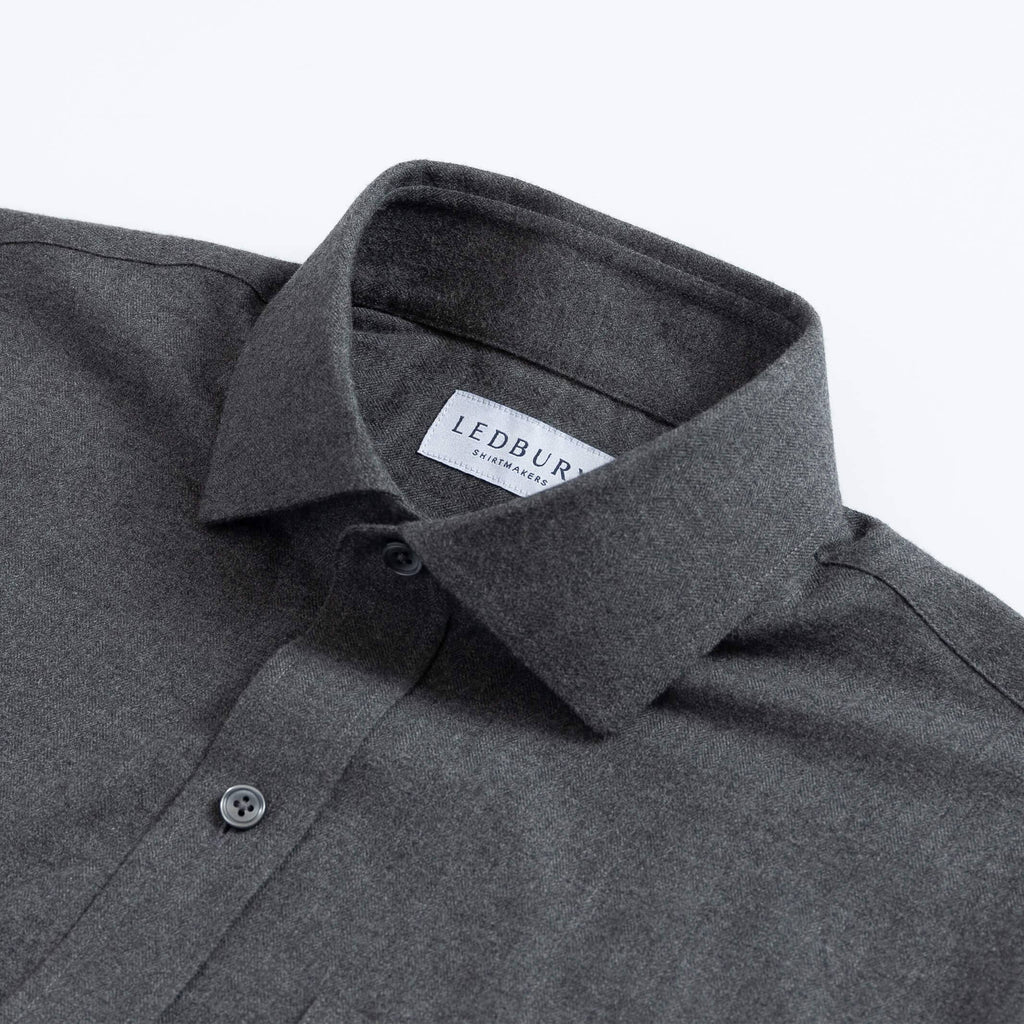 The Dark Grey Langner Custom Shirt Custom Casual Shirt- Ledbury