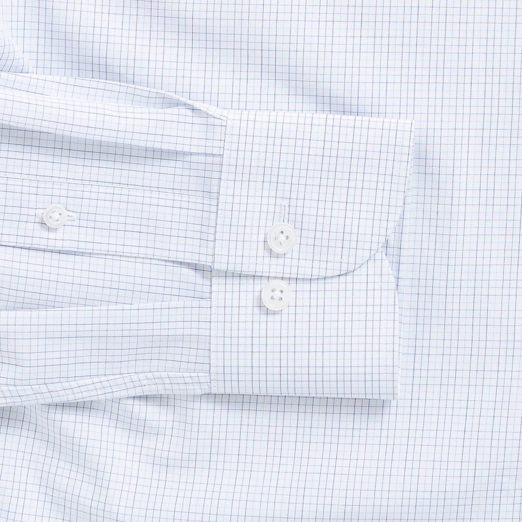 The Blue Thomas Mason Lovern Check Custom Shirt Custom Dress Shirt- Ledbury