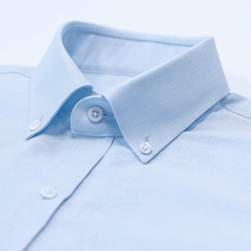 The Light Blue Mayfield Oxford Custom Shirt Custom Dress Shirt- Ledbury