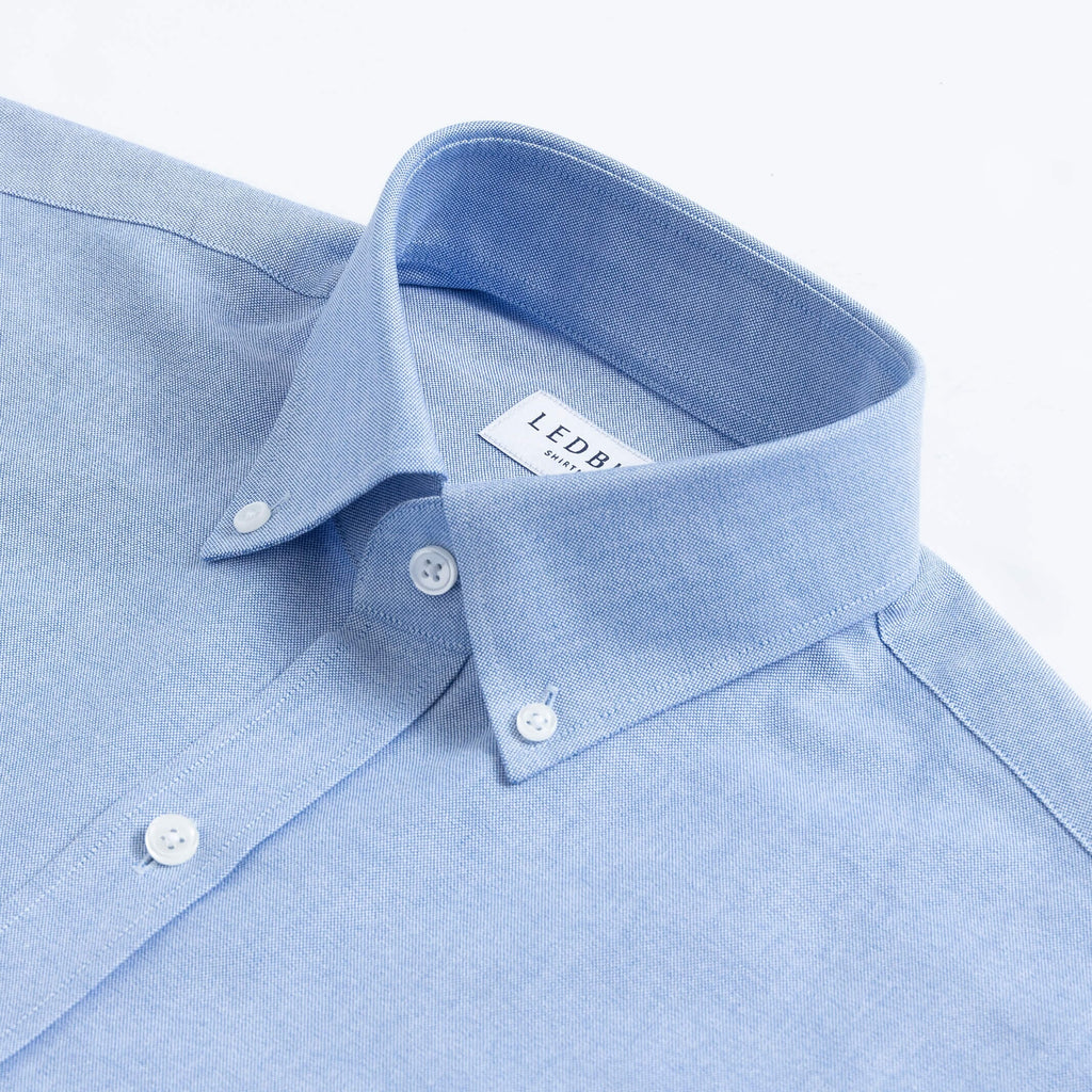 The Blue Mayfield Oxford Custom Shirt Custom Dress Shirt- Ledbury