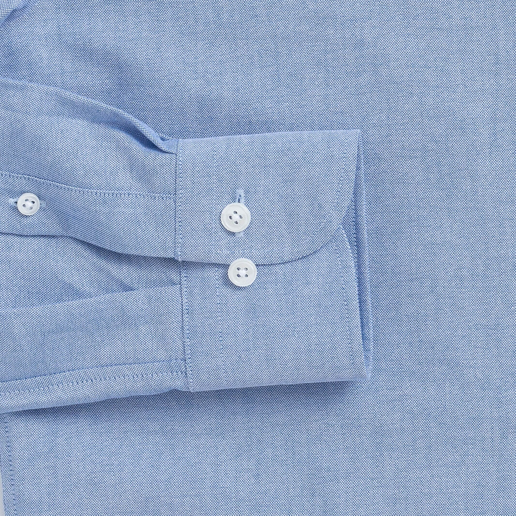 The Blue Mayfield Oxford Custom Shirt Custom Dress Shirt- Ledbury