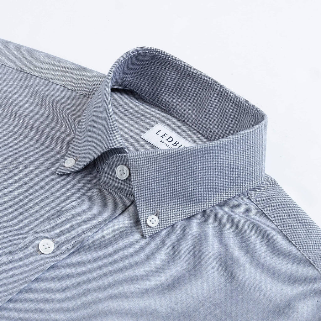 The Grey Mayfield Oxford Custom Shirt Custom Dress Shirt- Ledbury