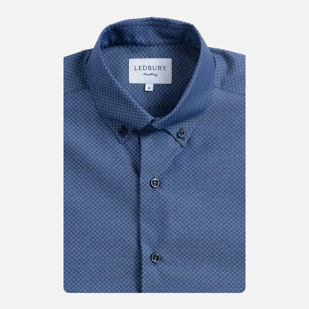 The Medium Blue Stanley Print Custom Shirt – Ledbury