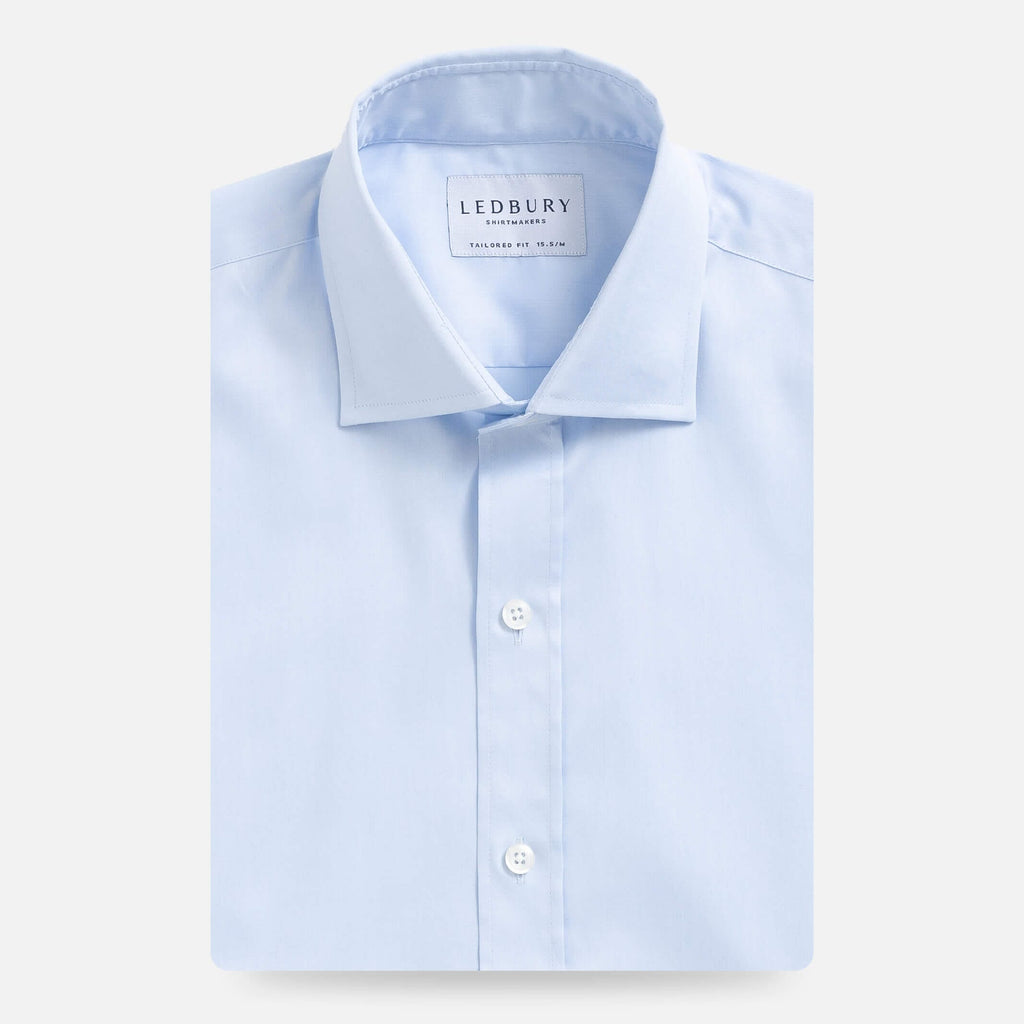 The Light Blue Milton Twill Soft Shirt Dress Shirt- Ledbury