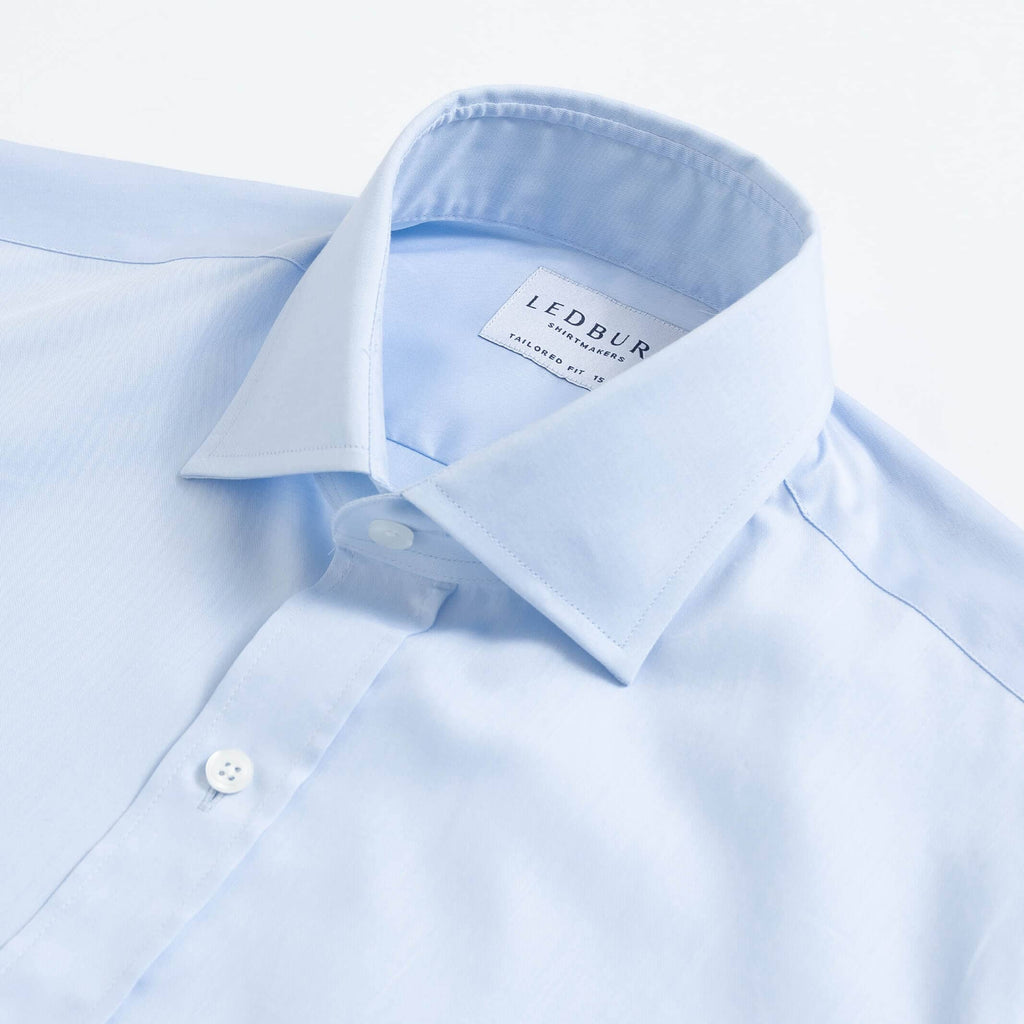 The Light Blue Milton Twill Soft Shirt Dress Shirt- Ledbury