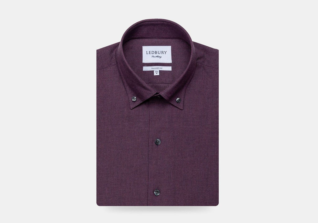 The Plum Morris Brushed Casual Shirt Casual Shirt- Ledbury