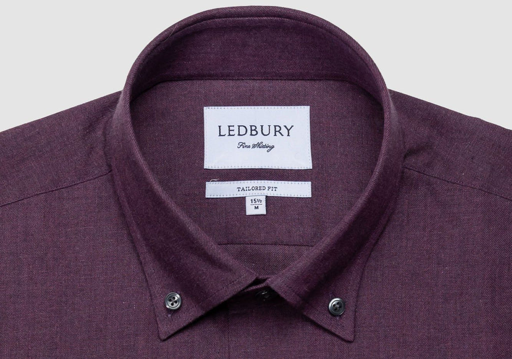 The Plum Morris Brushed Casual Shirt Casual Shirt- Ledbury