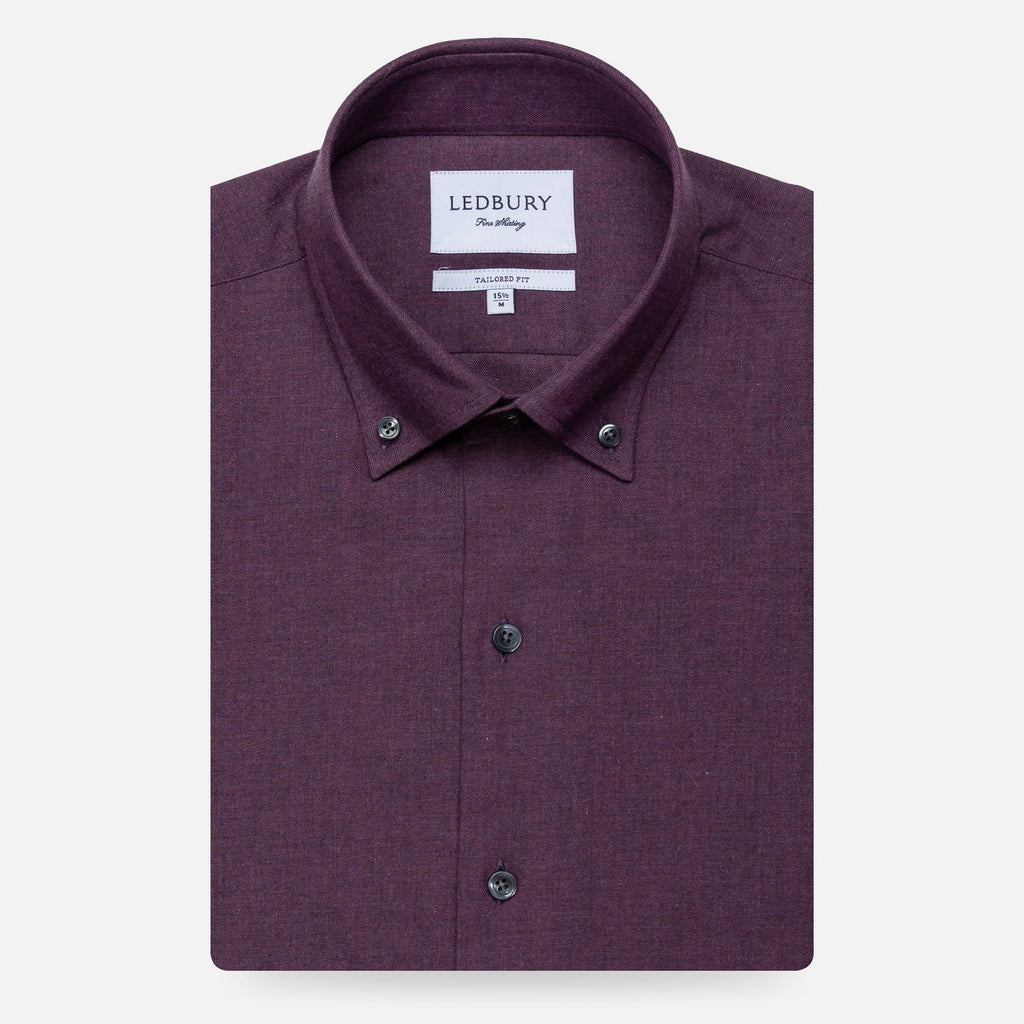 The Plum Morris Brushed Casual Shirt Casual Shirt- Ledbury