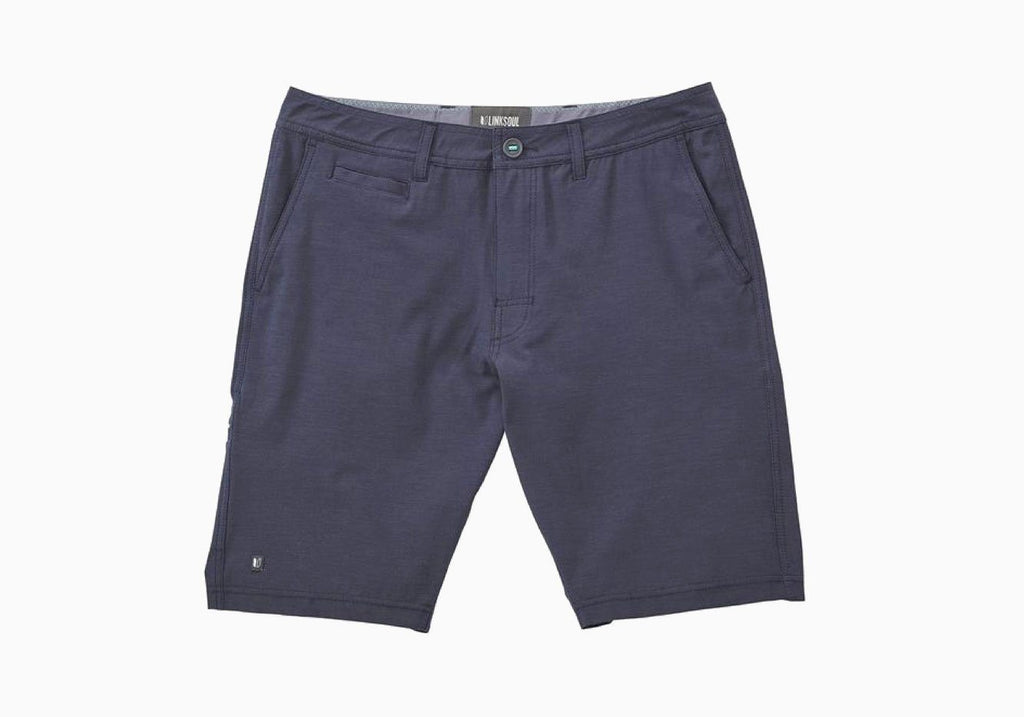 Linksoul Navy Solid Boardwalker Short Shorts- Ledbury
