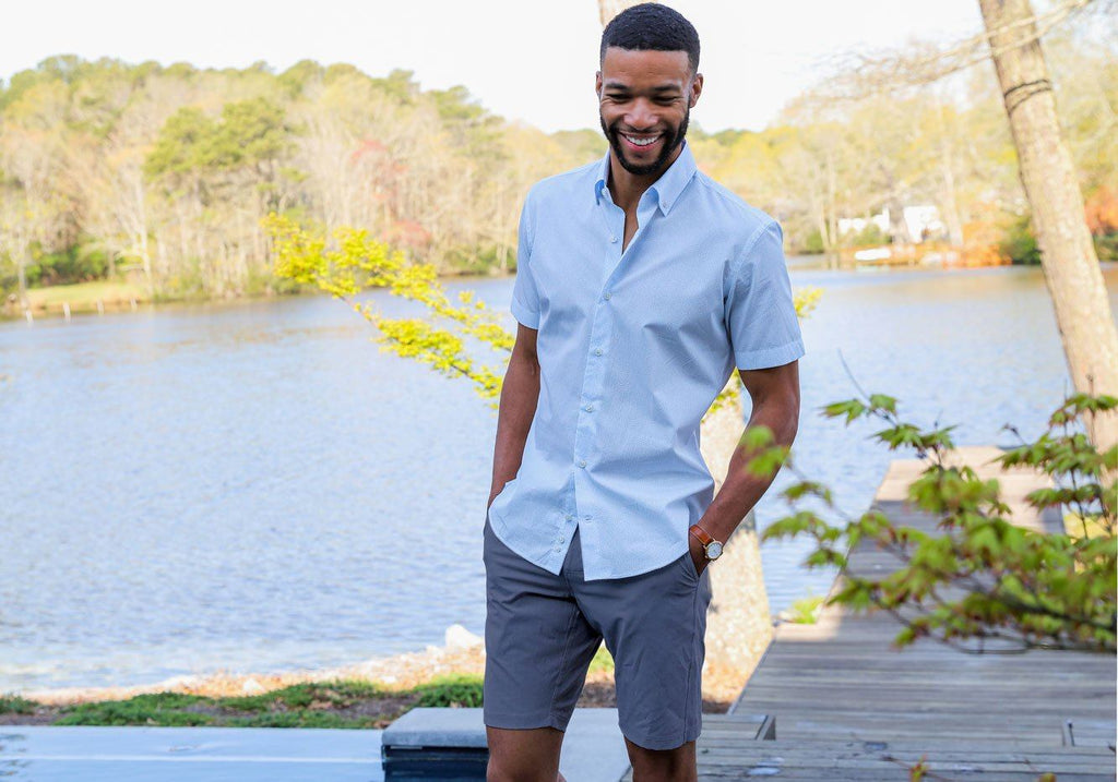 Linksoul Navy Solid Boardwalker Short Shorts- Ledbury