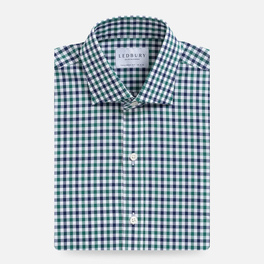 The Green Oakwood Check Dress Shirt Dress Shirt- Ledbury
