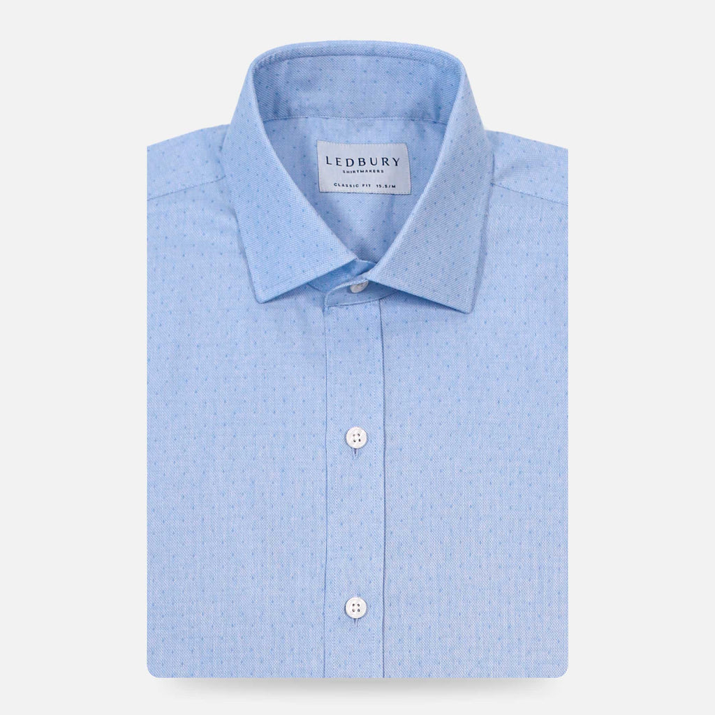 The Light Blue Otto Dot Dress Shirt Dress Shirt- Ledbury