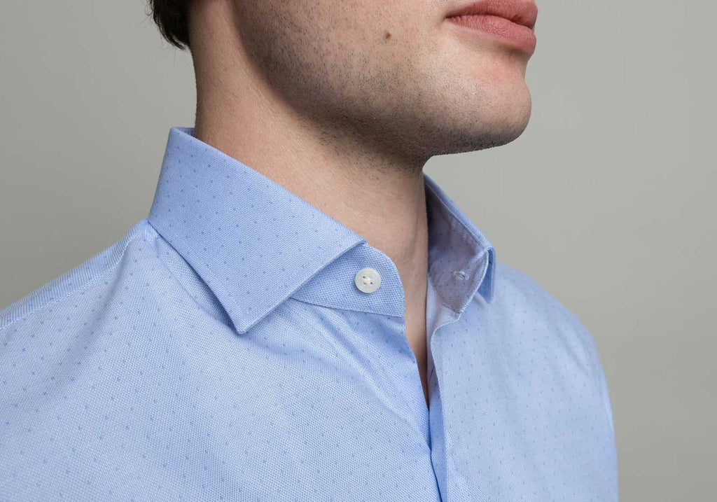 The Light Blue Otto Dot Dress Shirt Dress Shirt- Ledbury