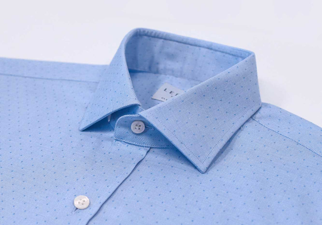 The Light Blue Otto Dot Dress Shirt Dress Shirt- Ledbury