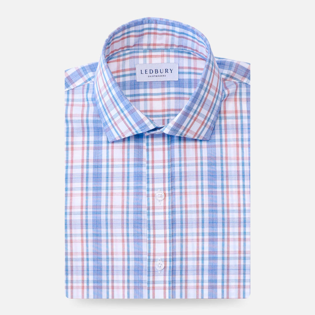The Rhubarb Paddington Check Custom Shirt Custom Dress Shirt- Ledbury