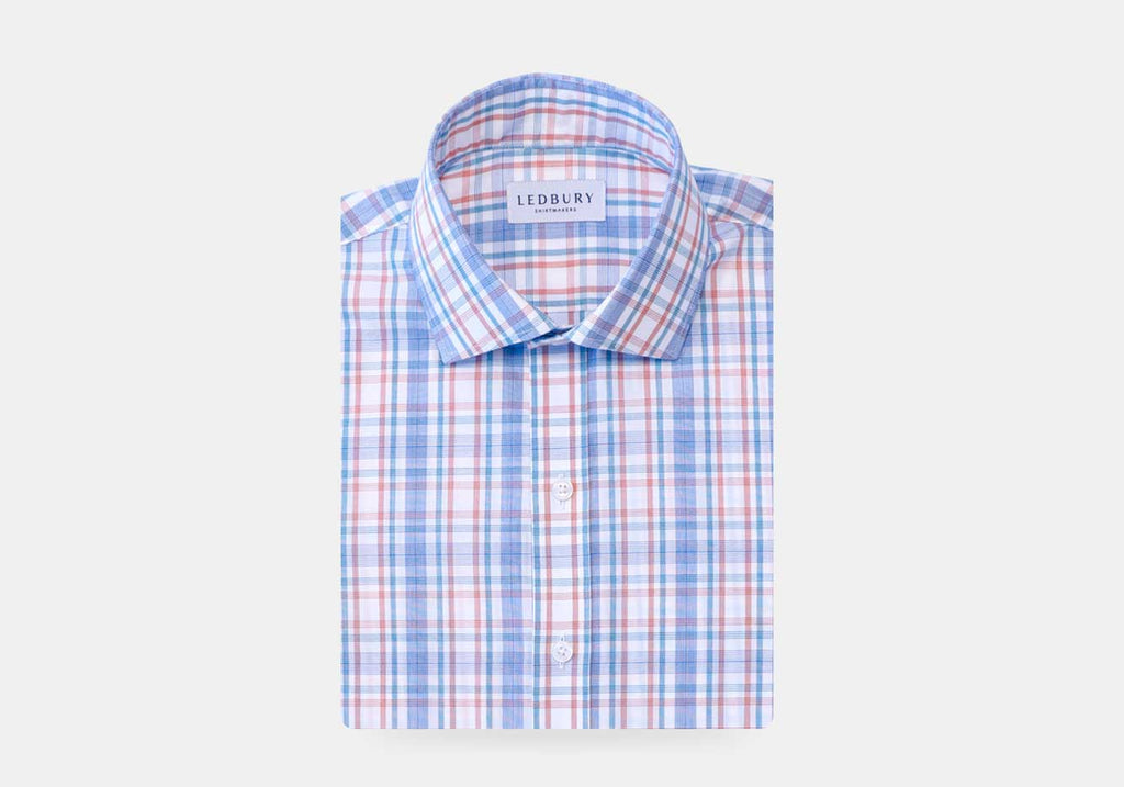 The Rhubarb Paddington Check Custom Shirt Custom Dress Shirt- Ledbury