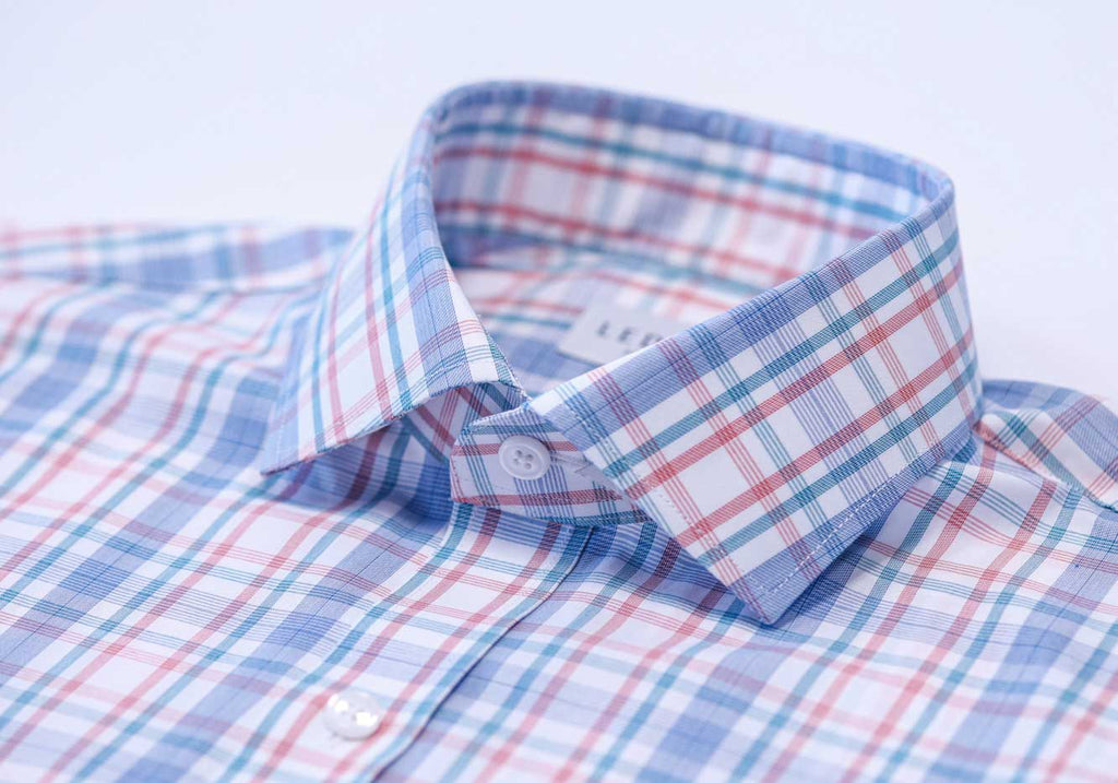 The Rhubarb Paddington Check Custom Shirt Custom Dress Shirt- Ledbury