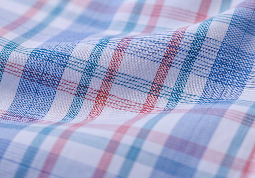 The Rhubarb Paddington Check Custom Shirt Custom Dress Shirt- Ledbury