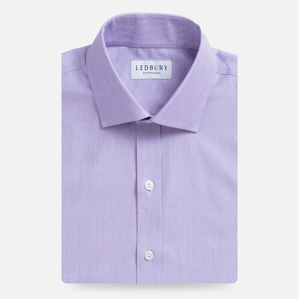 The Purple Pearce End on End Custom Shirt Custom Dress Shirt- Ledbury